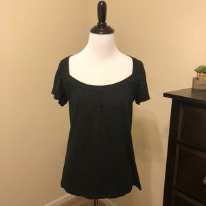 Black Cotton Loose Fit Shirt